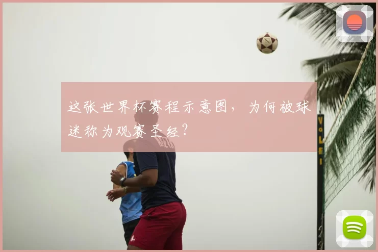 这张世界杯赛程示意图,为何被球迷称为观赛圣经?